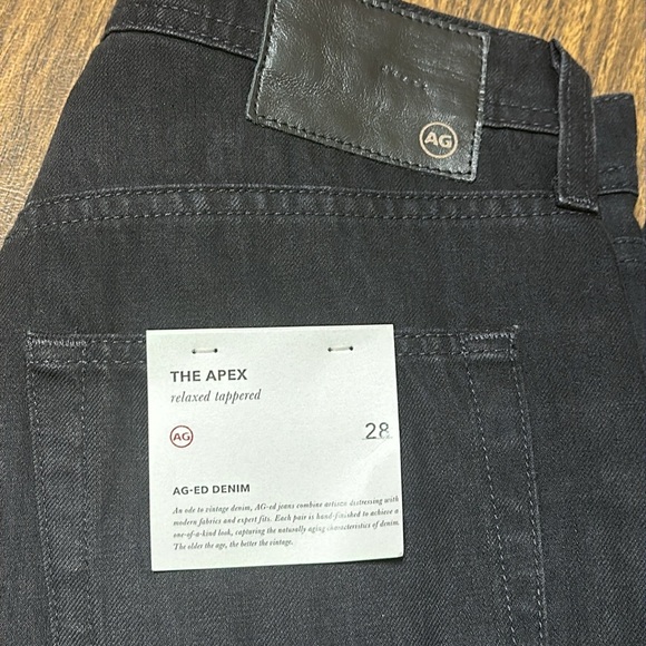 NWT Adriano Goldschmied AG Apex Men's Black Slouchy Relaxed Tapered Jeans, Sz 28 - Picture 13 of 13